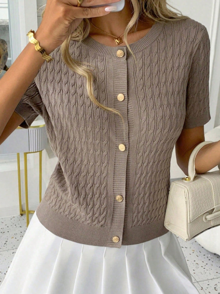 Cardigan SHEIN, maro