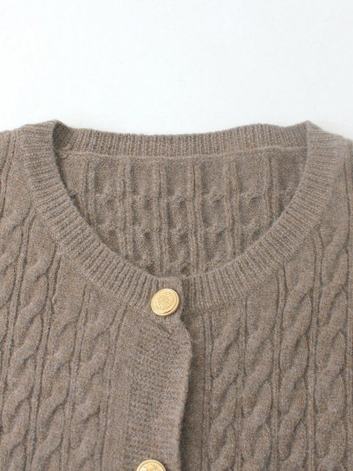 Cardigan SHEIN, maro