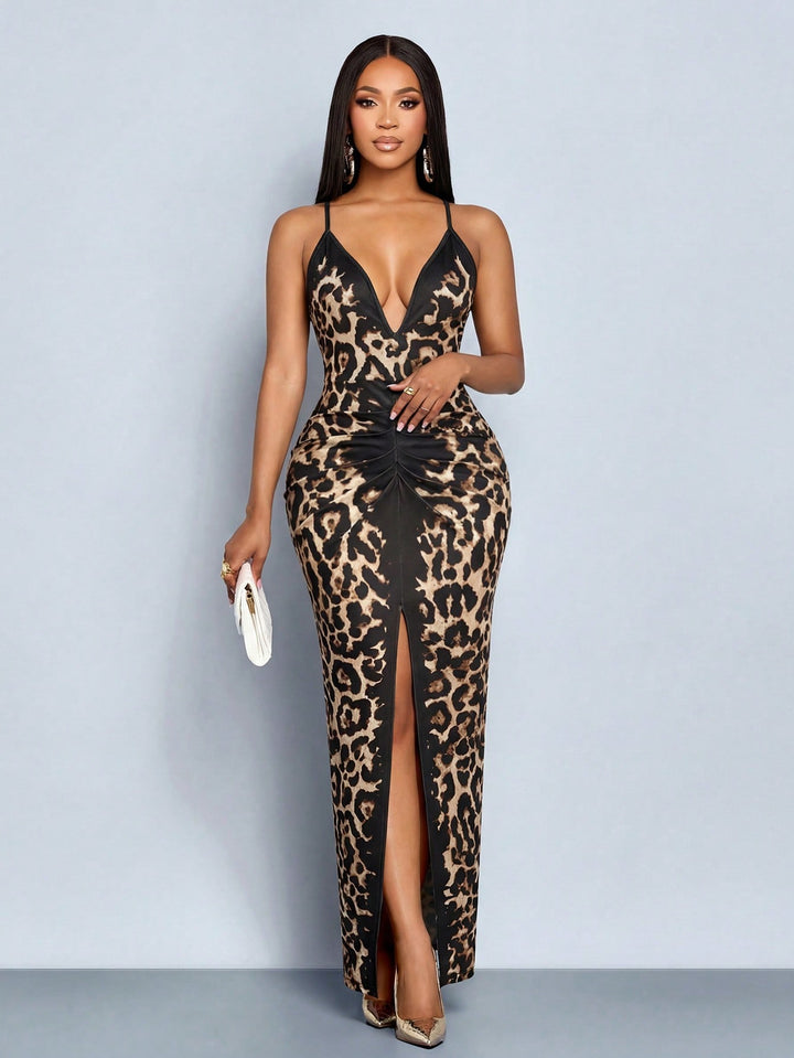 Rochie maxi SHEIN, maro