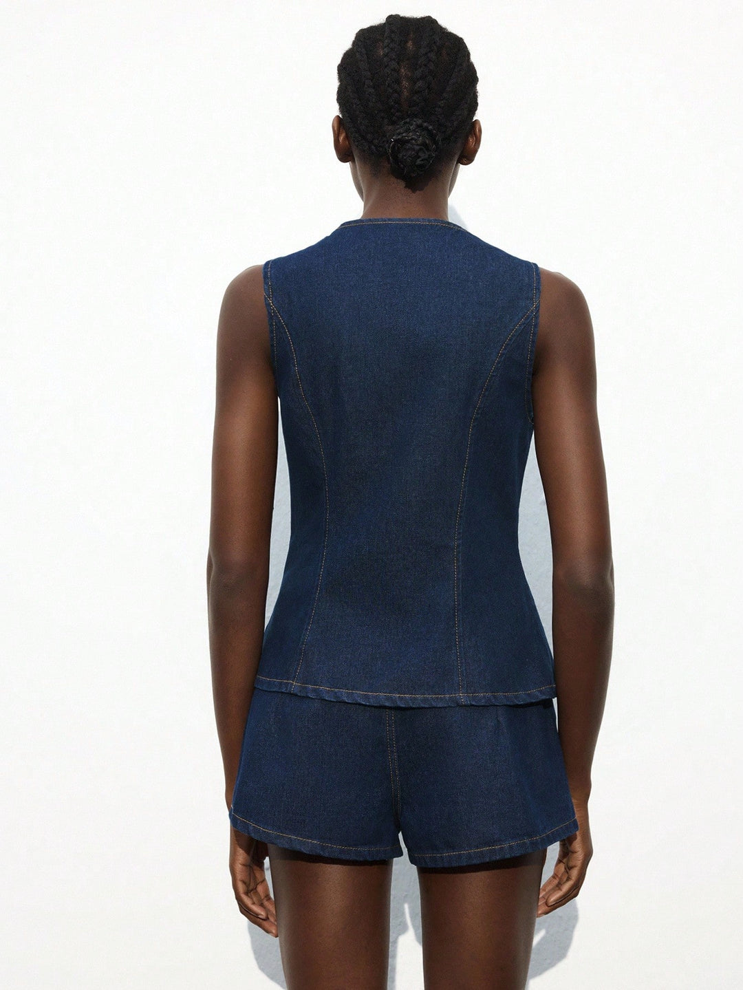 Compleu din denim SHEIN, albastru