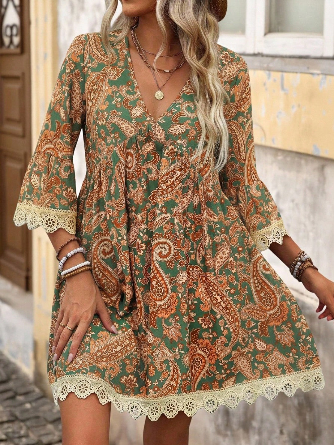 Rochie scurtă SHEIN, verde