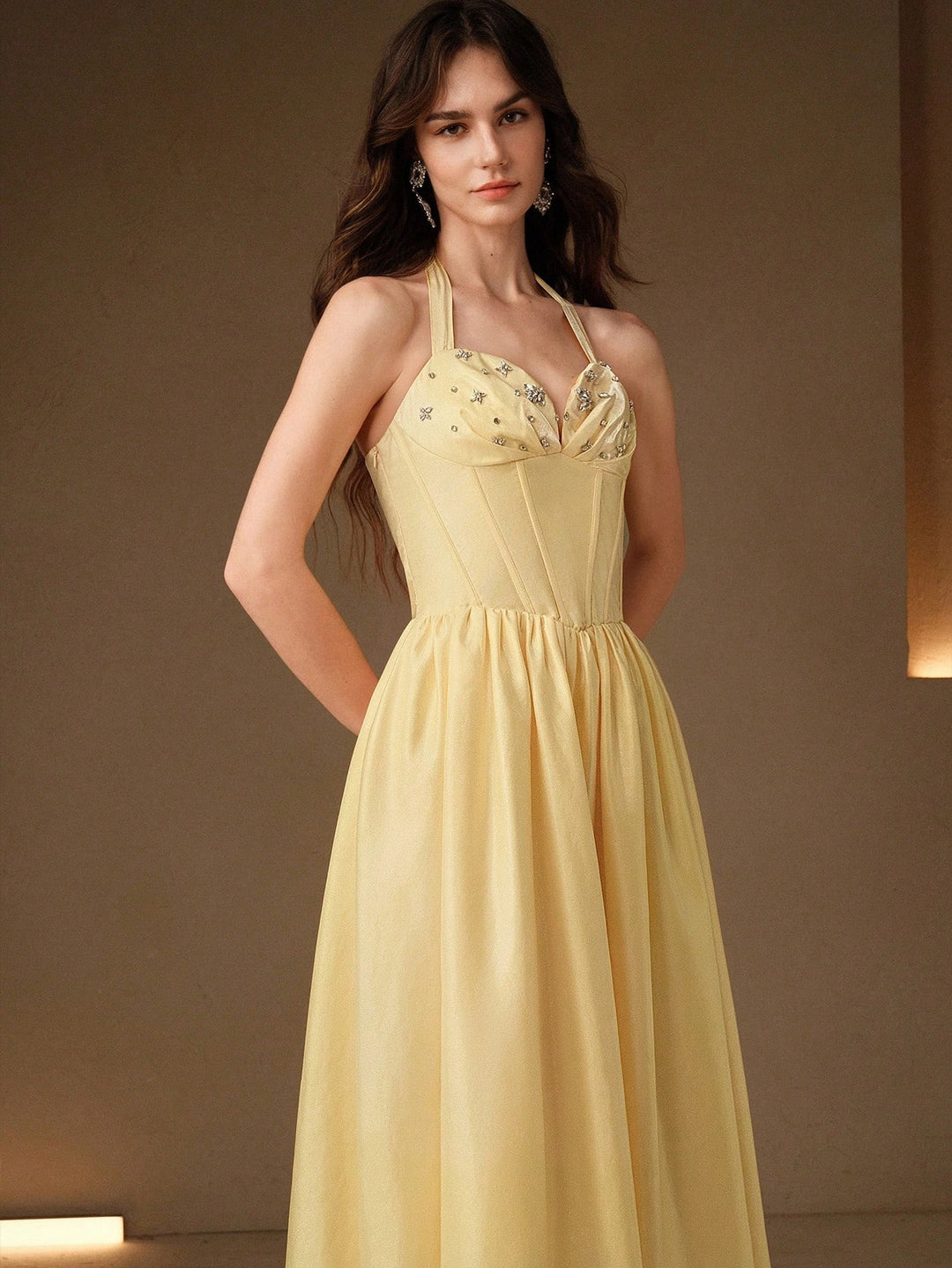 Rochie maxi SHEIN, galben