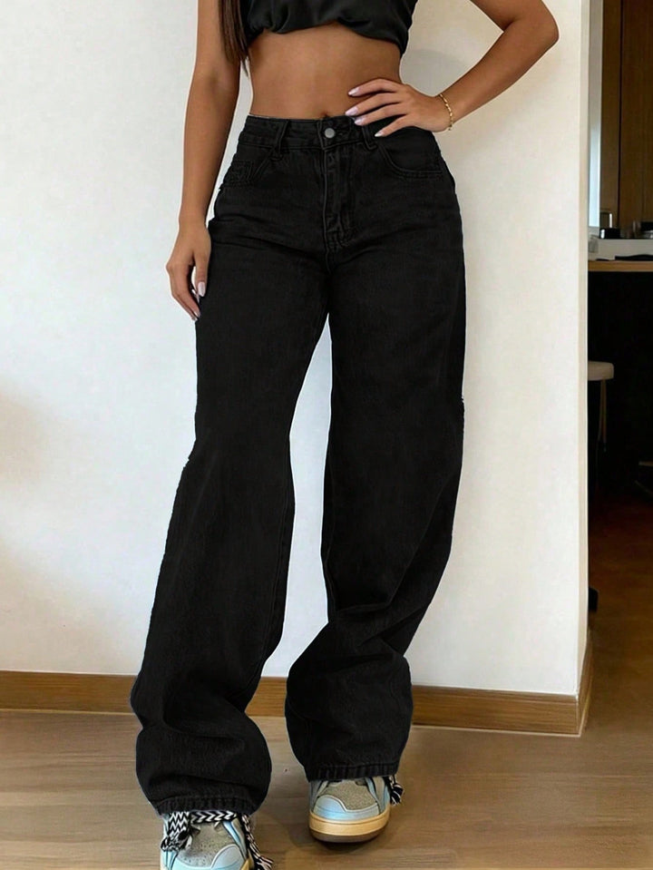 Jeans SHEIN, negru