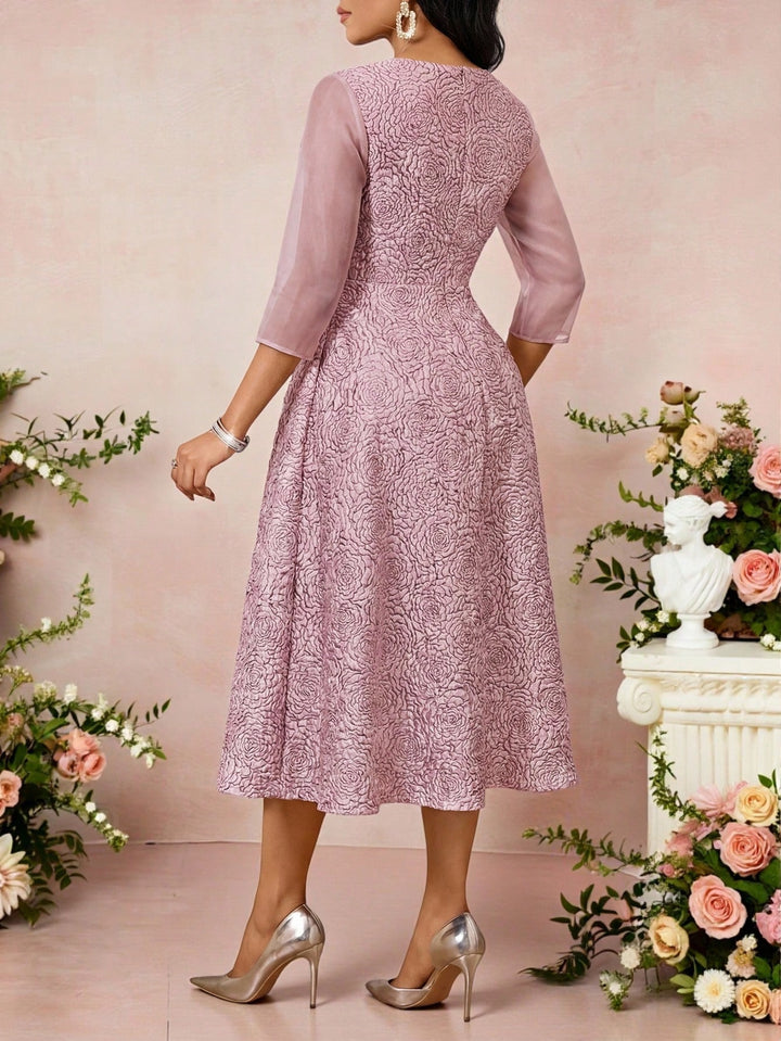 Rochie midi SHEIN, roz