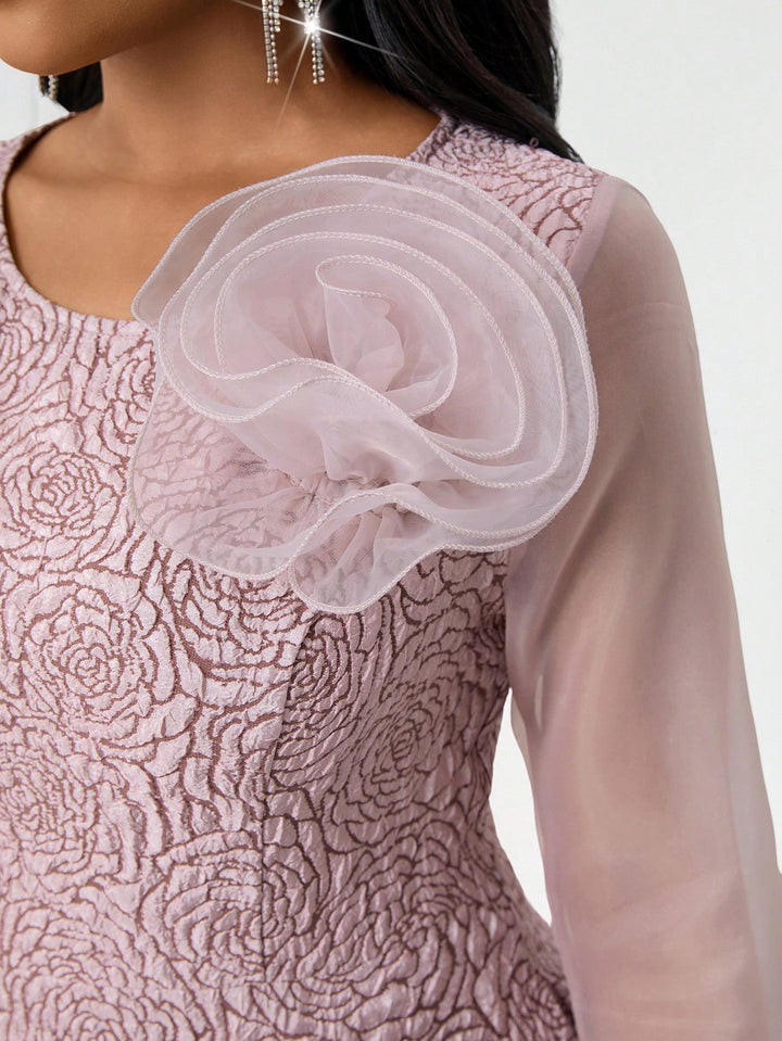 Rochie midi SHEIN, roz