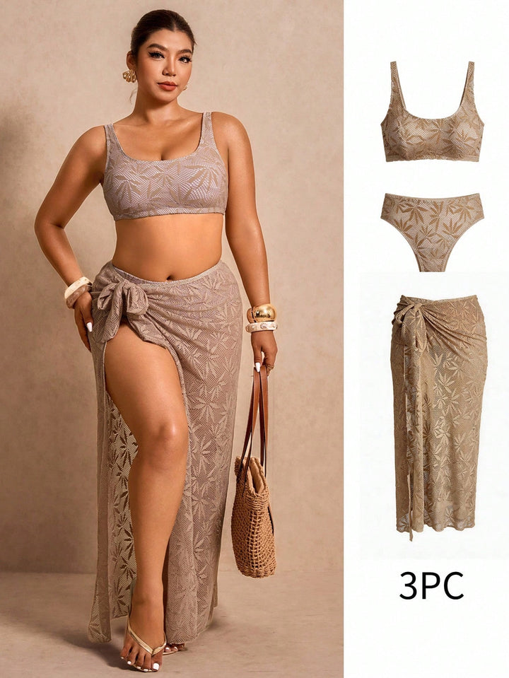 Set bikini de baie SHEIN, bej