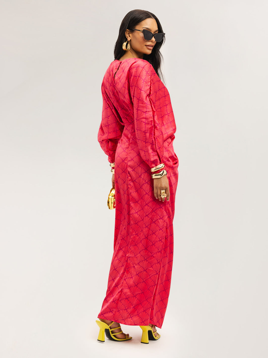 Rochie maxi SHEIN, vișiniu