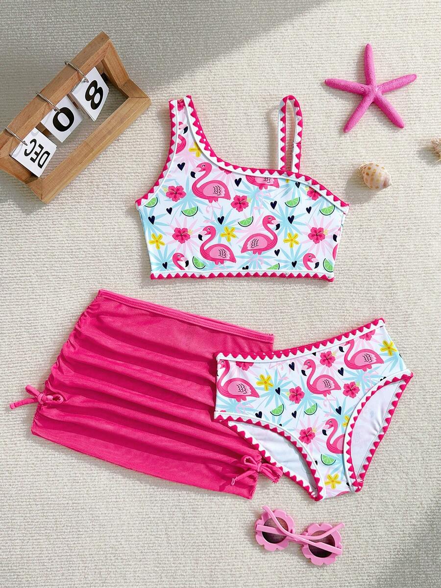 Set costum de baie SHEIN, mix culori