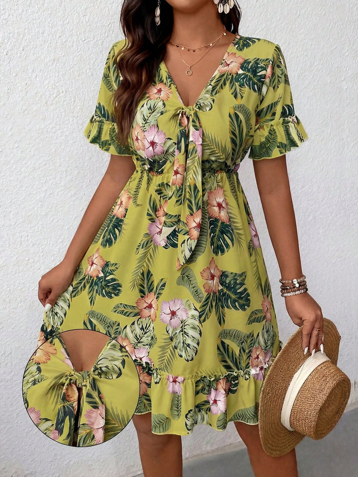 Rochie scurtă SHEIN, galben