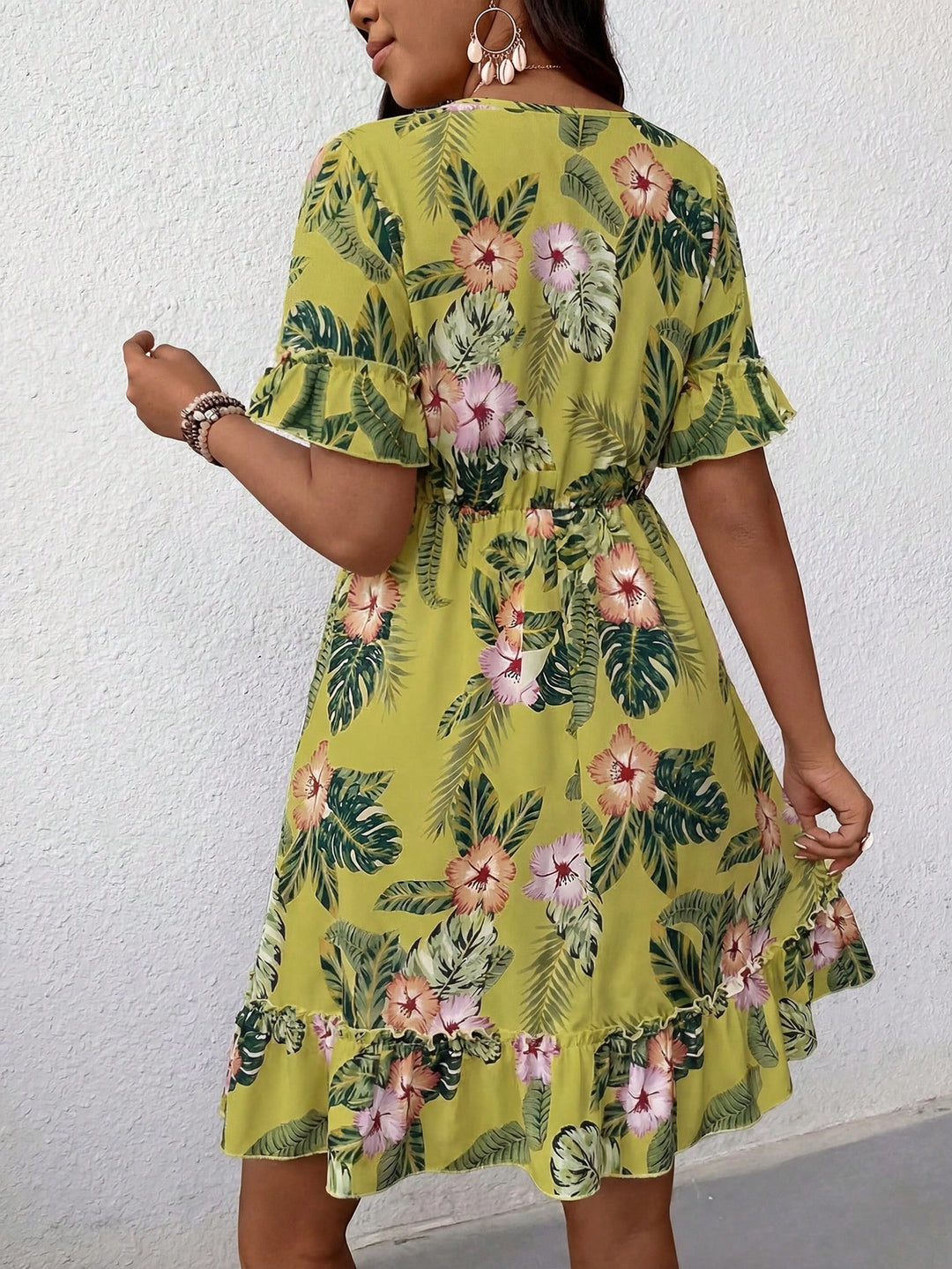 Rochie scurtă SHEIN, galben