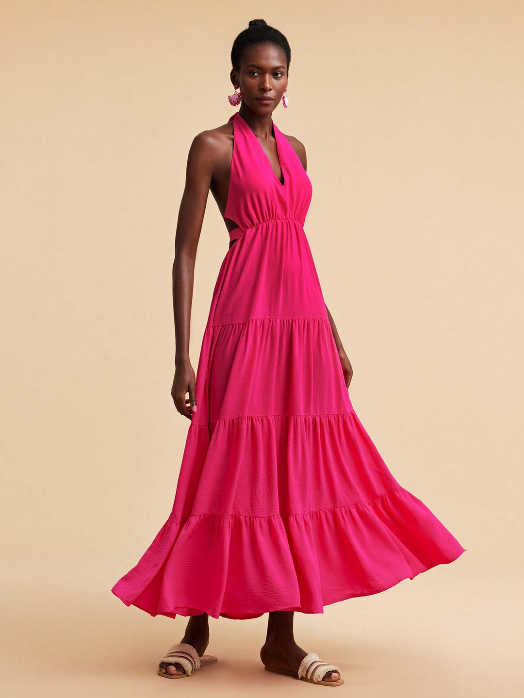Rochie maxi SHEIN, roz