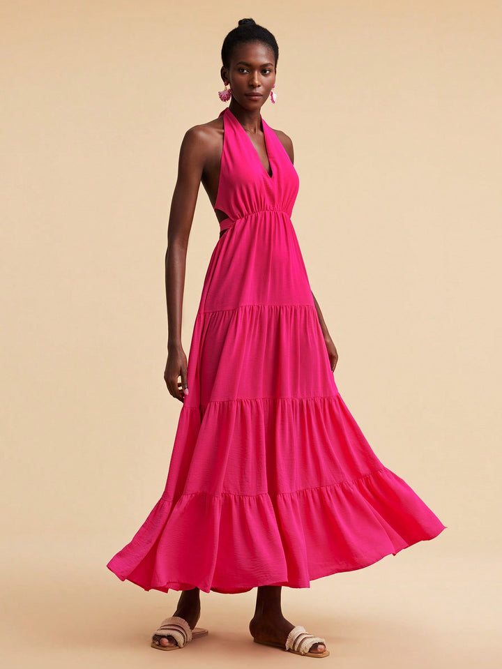 Rochie maxi SHEIN, roz