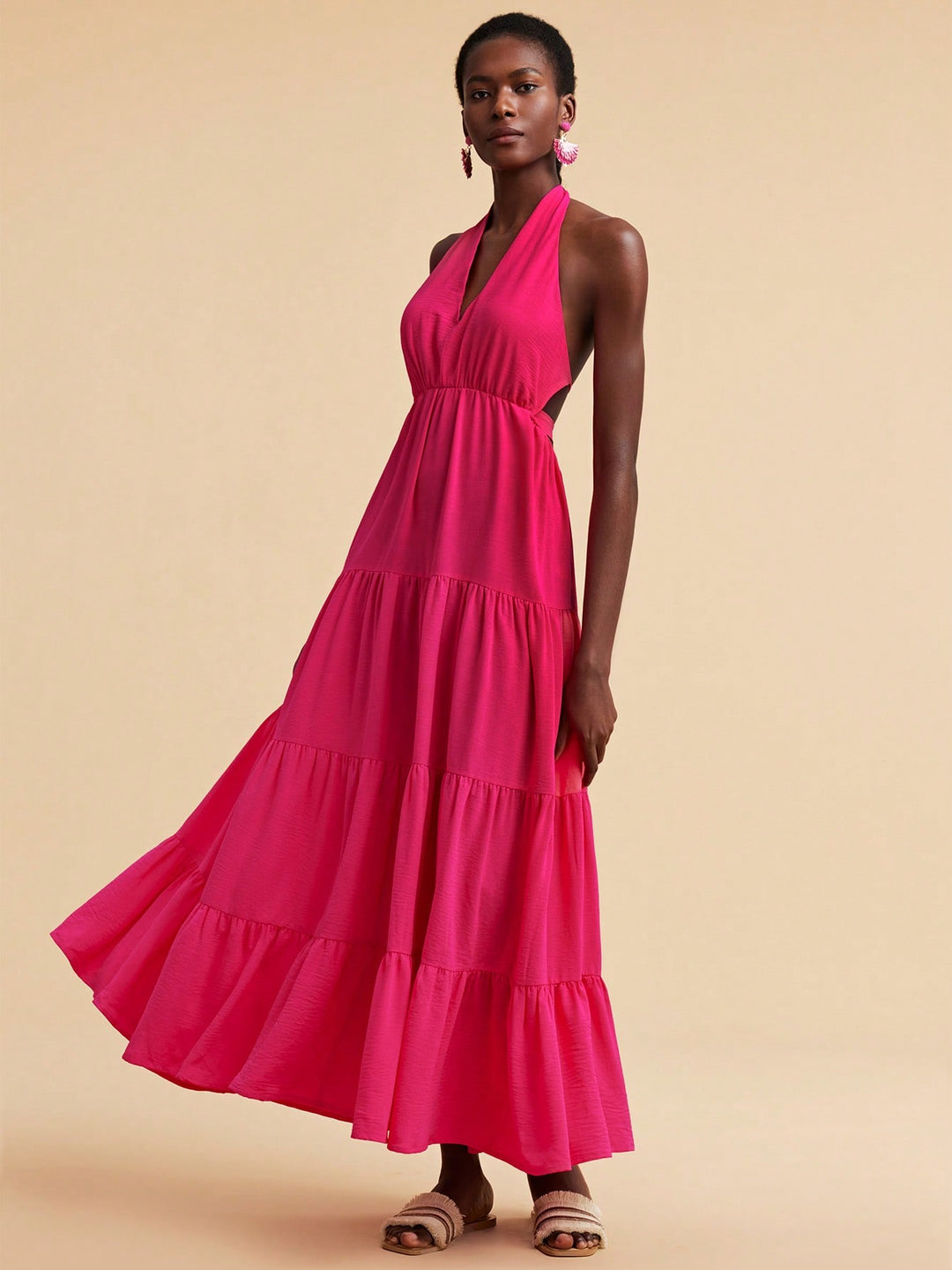 Rochie maxi SHEIN, roz