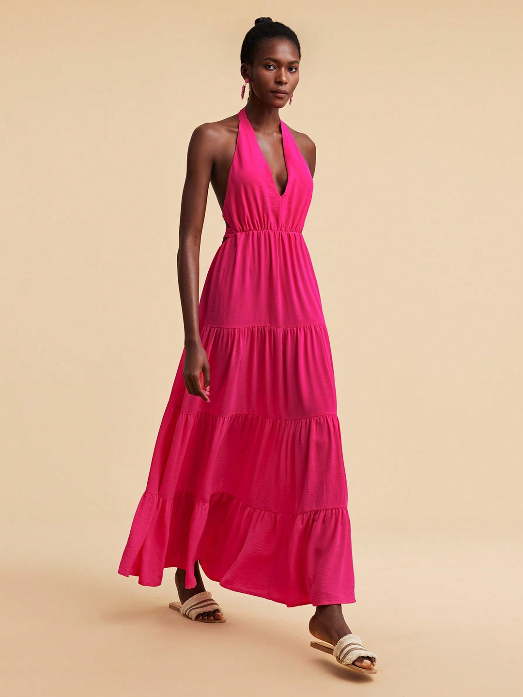 Rochie maxi SHEIN, roz