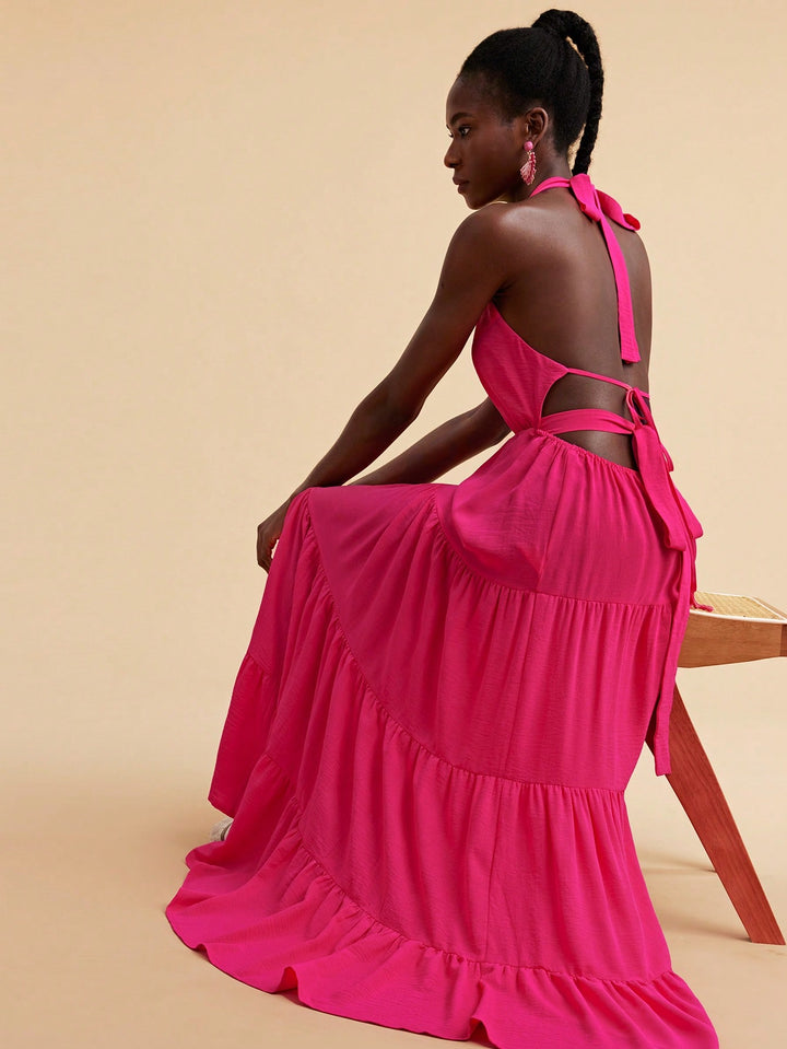Rochie maxi SHEIN, roz