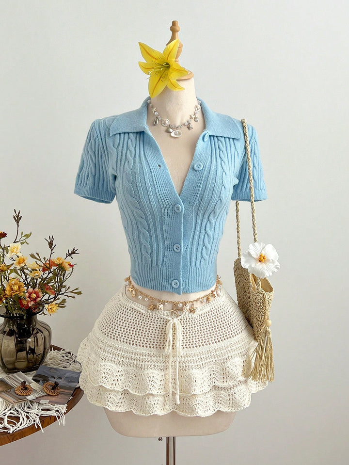 Cardigan SHEIN, albastru