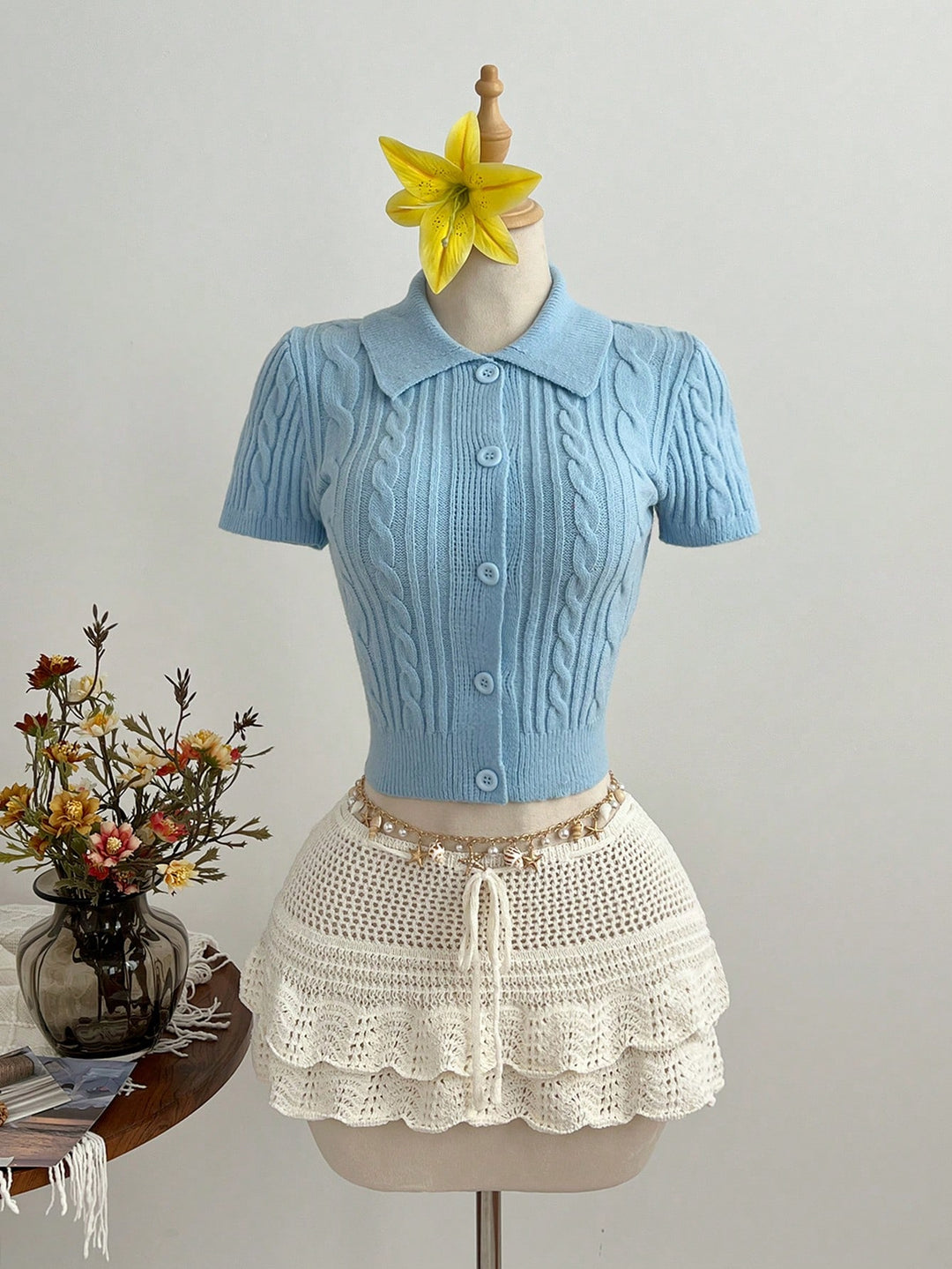 Cardigan SHEIN, albastru