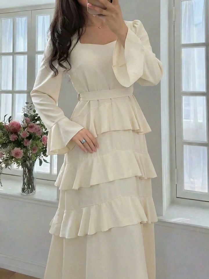 Rochie maxi SHEIN, alb