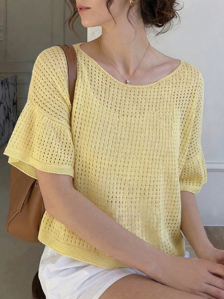 Top SHEIN, galben