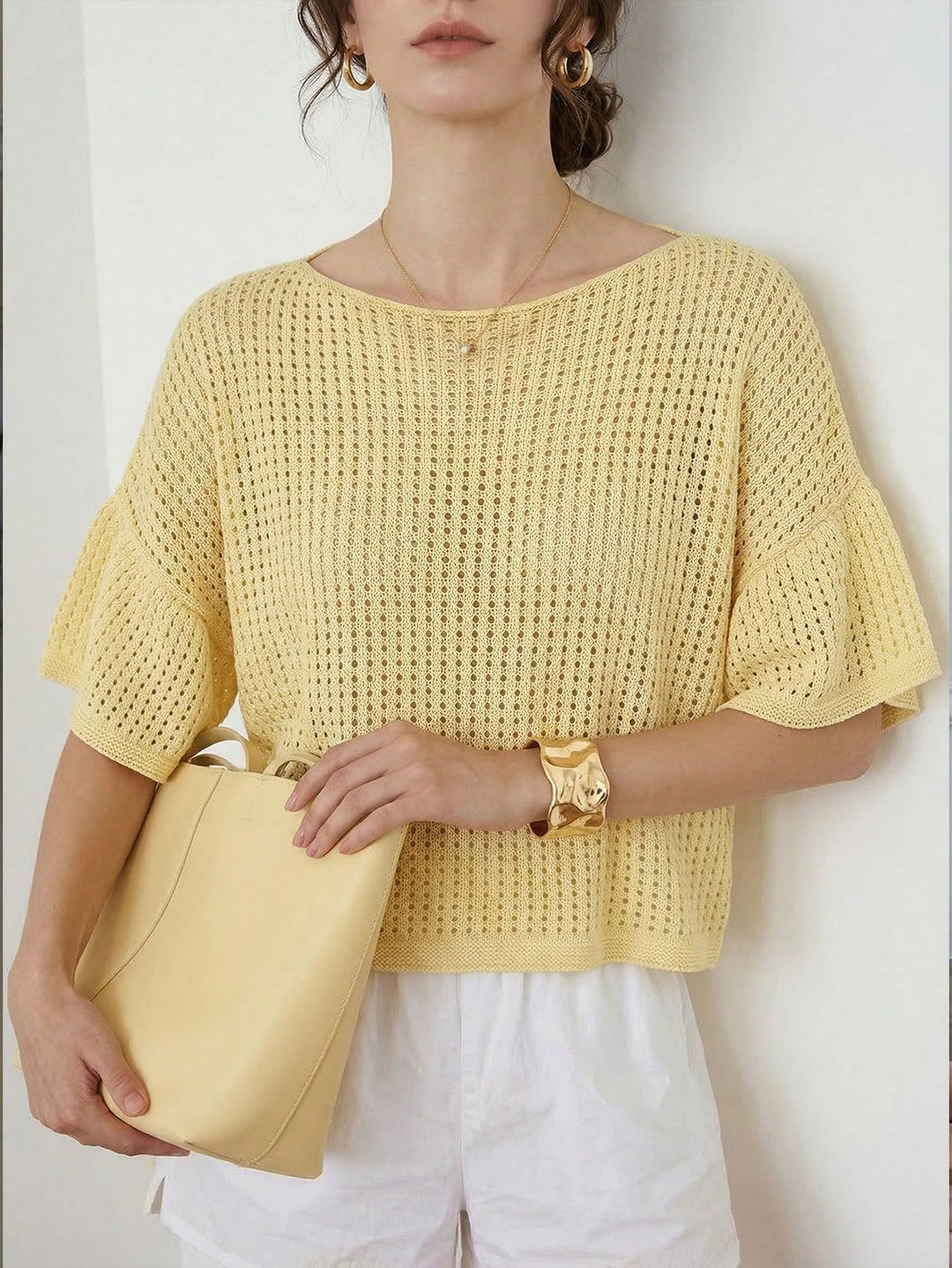 Top SHEIN, galben