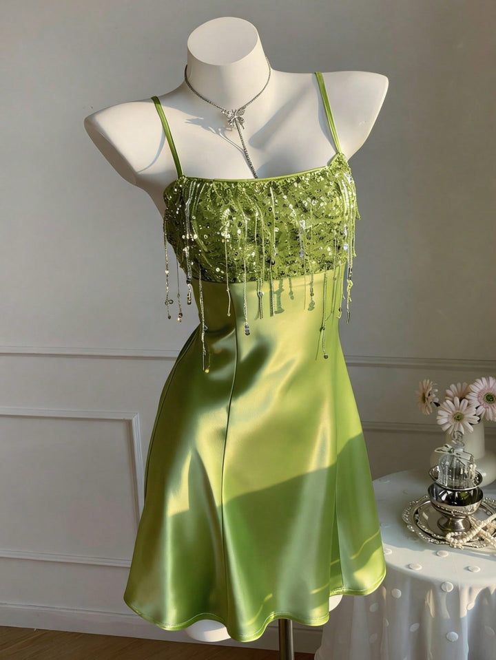 Rochie mini SHEIN, verde