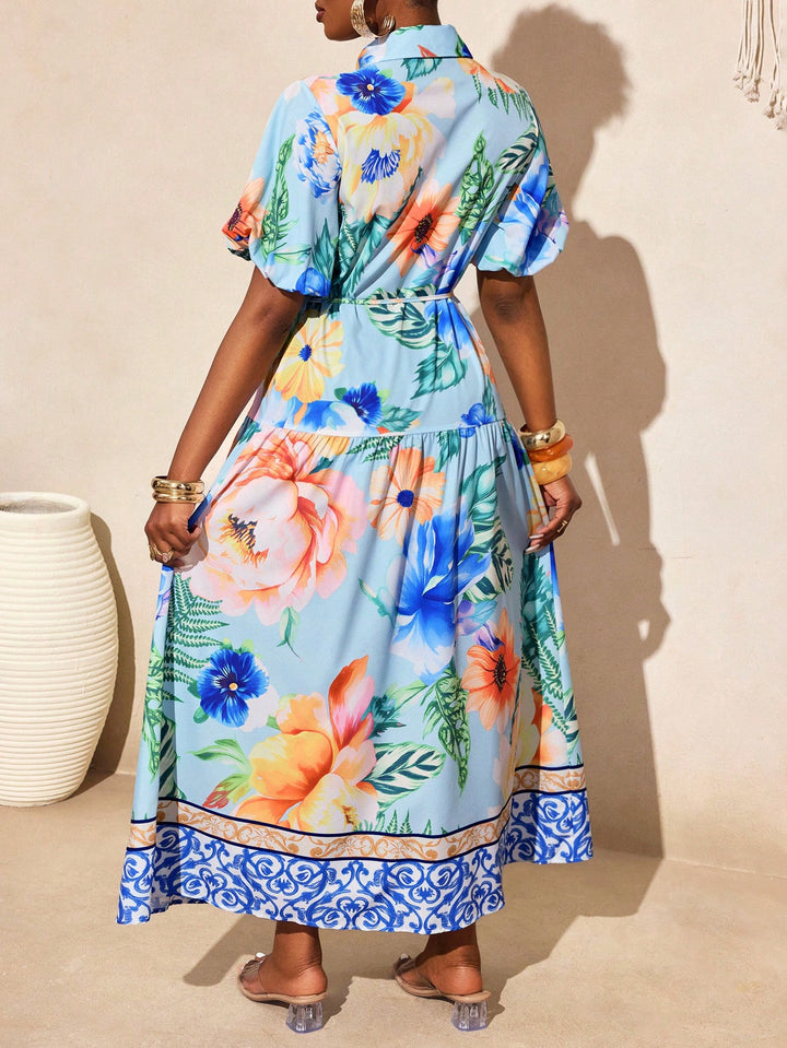 Rochie maxi SHEIN, mix culori