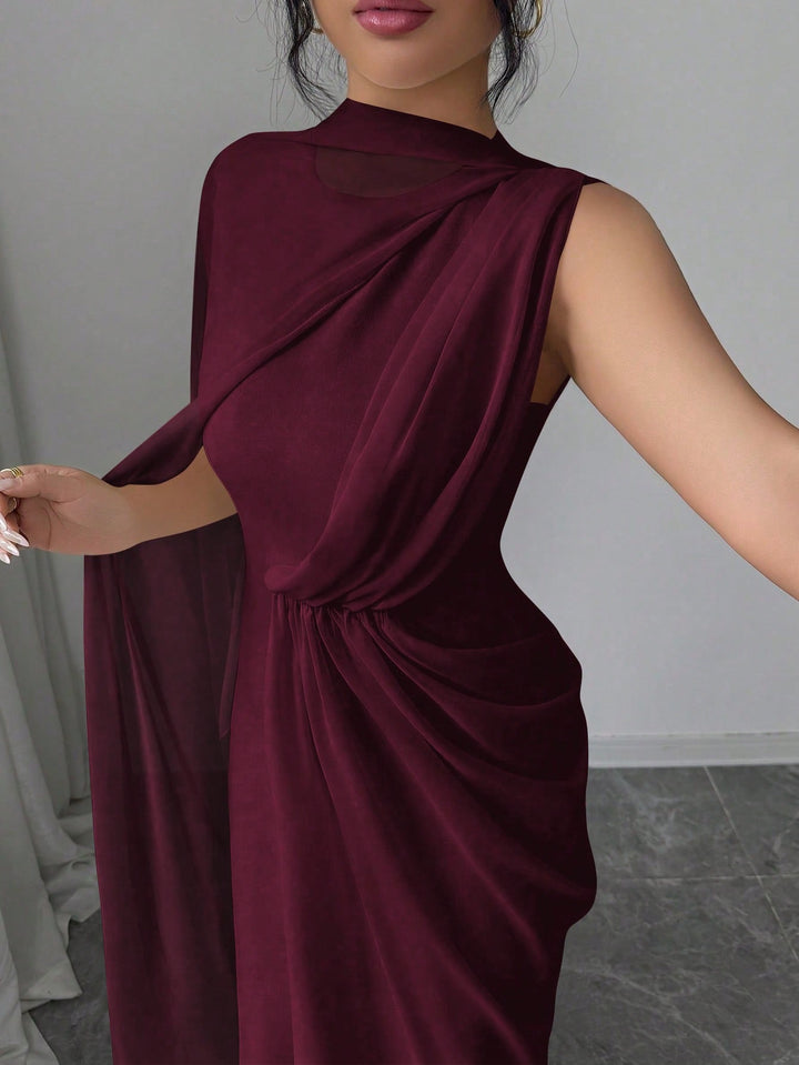 Rochie maxi SHEIN, vișiniu