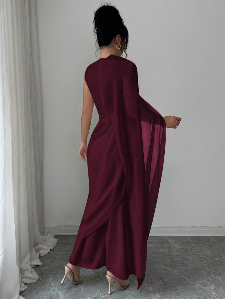 Rochie maxi SHEIN, vișiniu