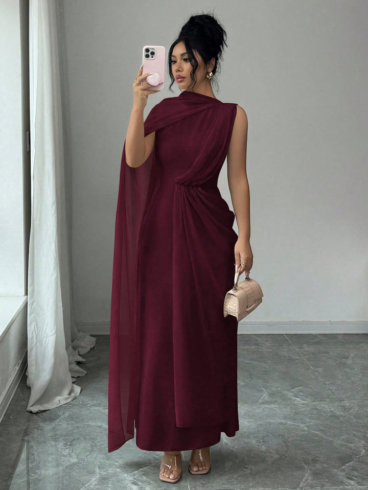 Rochie maxi SHEIN, vișiniu