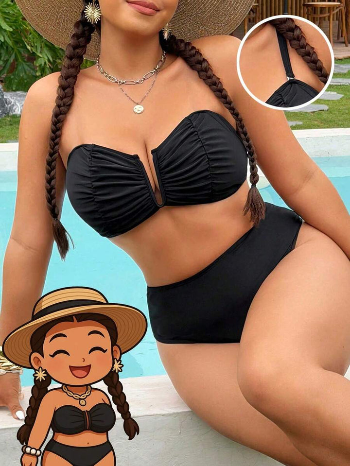 Costum de baie SHEIN, negru