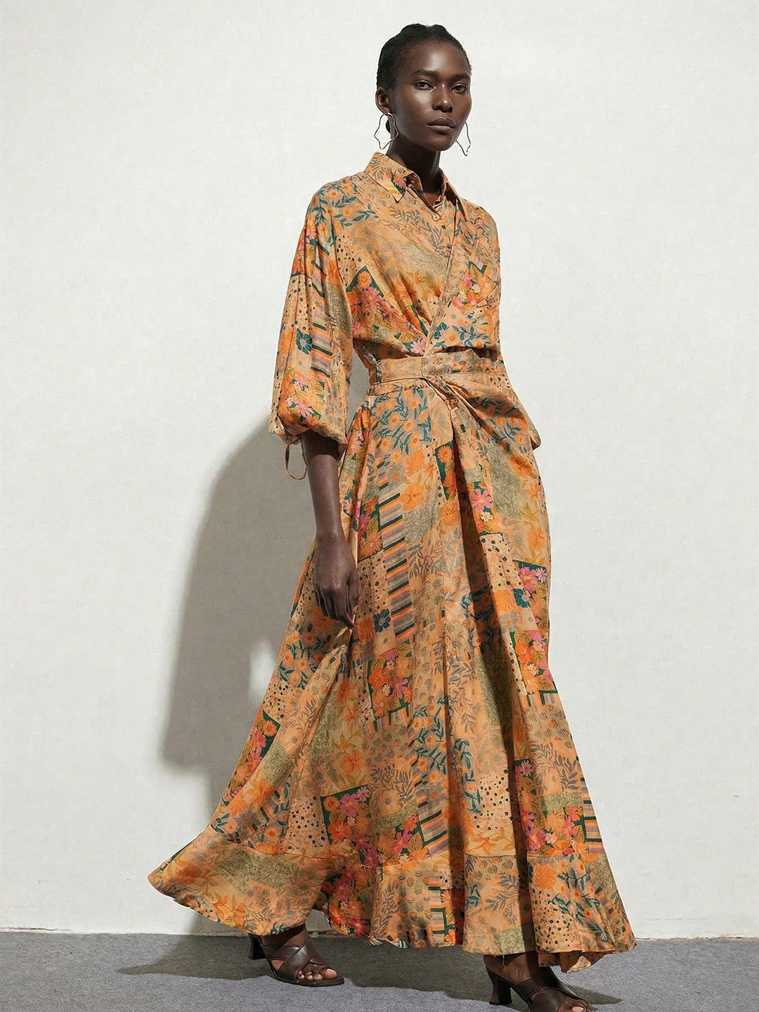 Rochie maxi SHEIN, mix culori