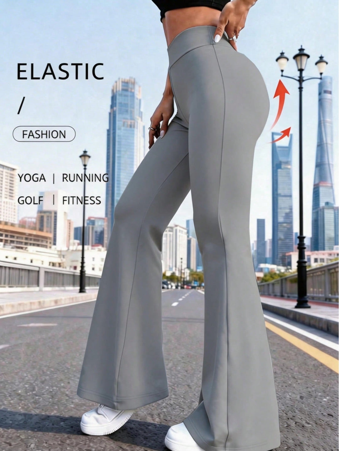 Pantaloni SHEIN, gri
