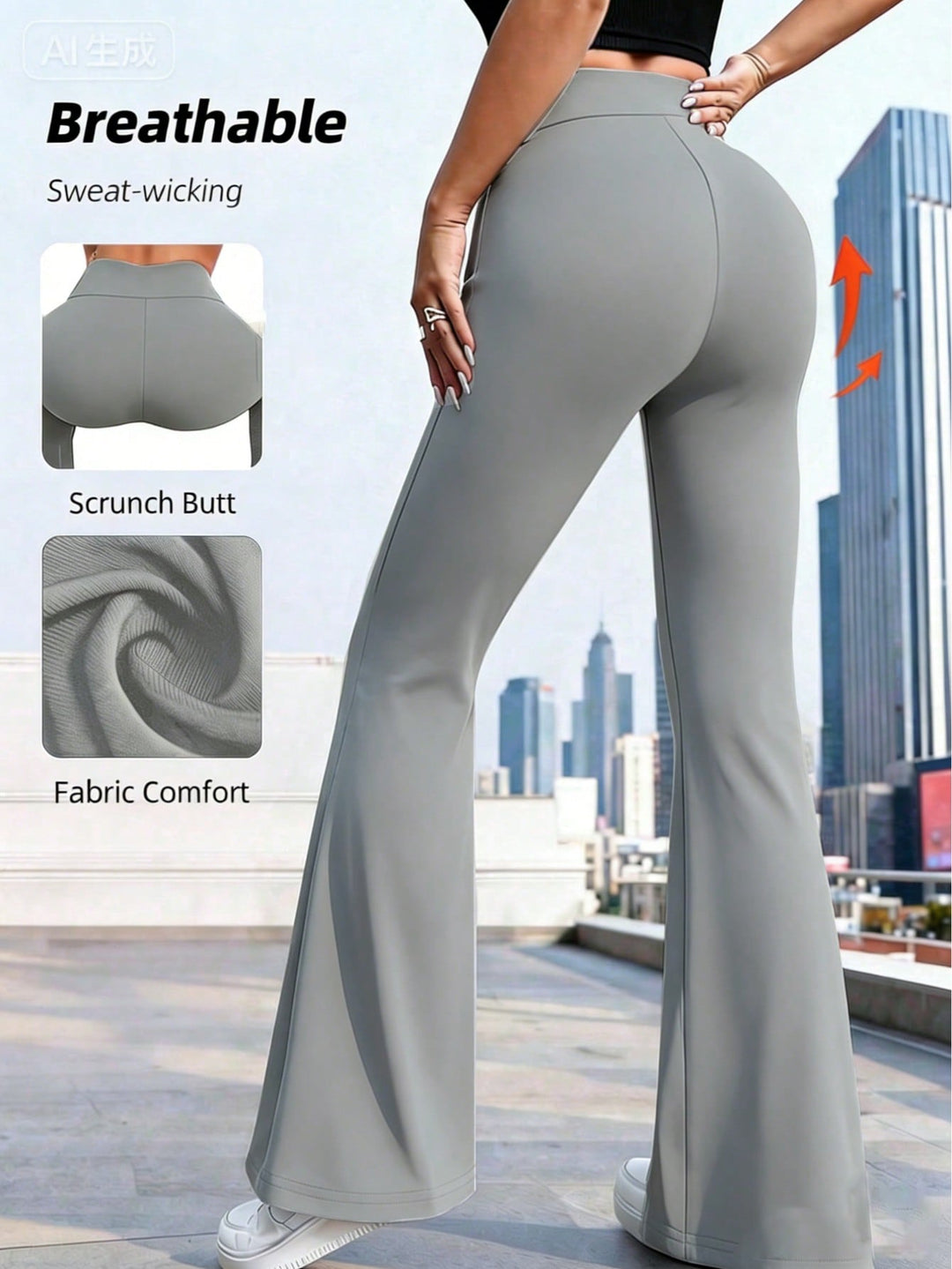 Pantaloni SHEIN, gri