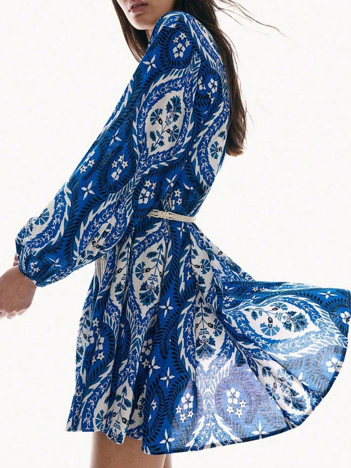 Rochie scurtă SHEIN, albastru