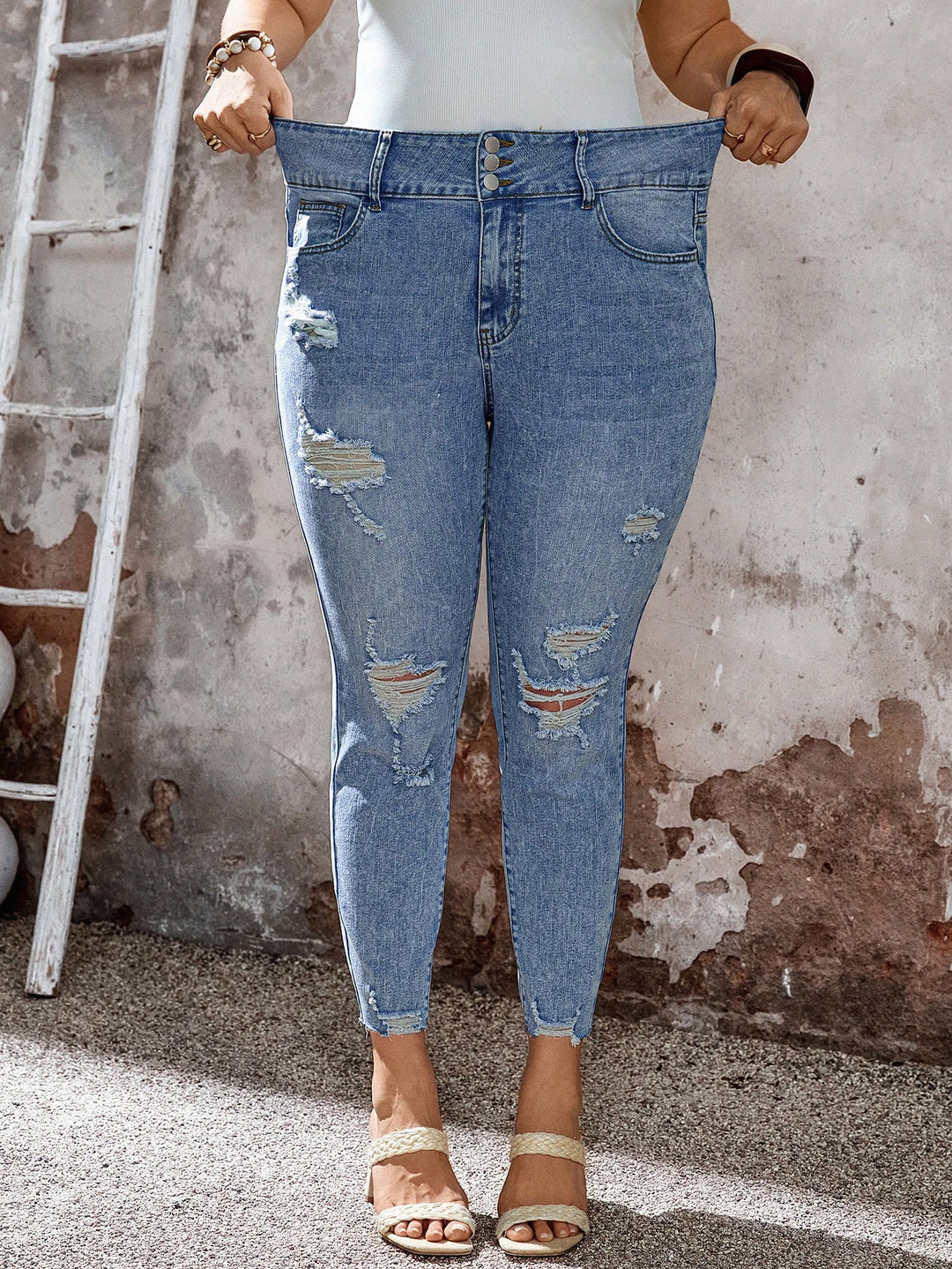 Jeans SHEIN, albastru