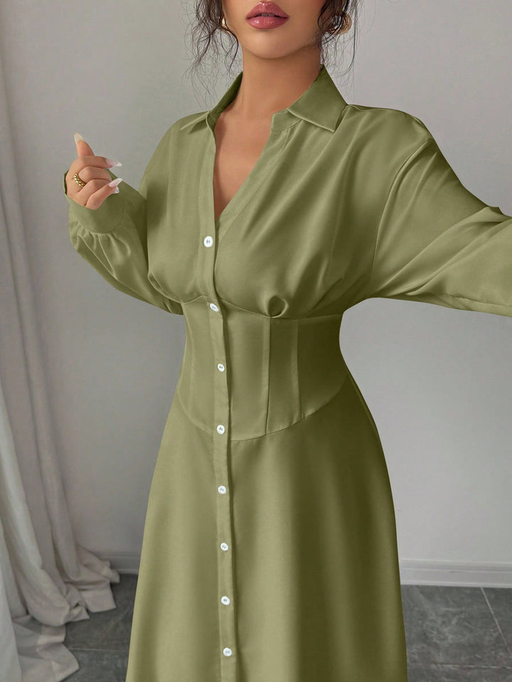 Rochie maxi SHEIN, verde