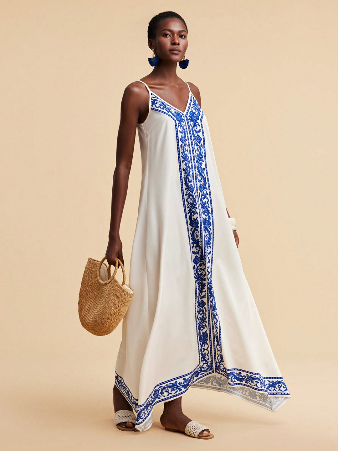 Rochie maxi SHEIN, portocaliu