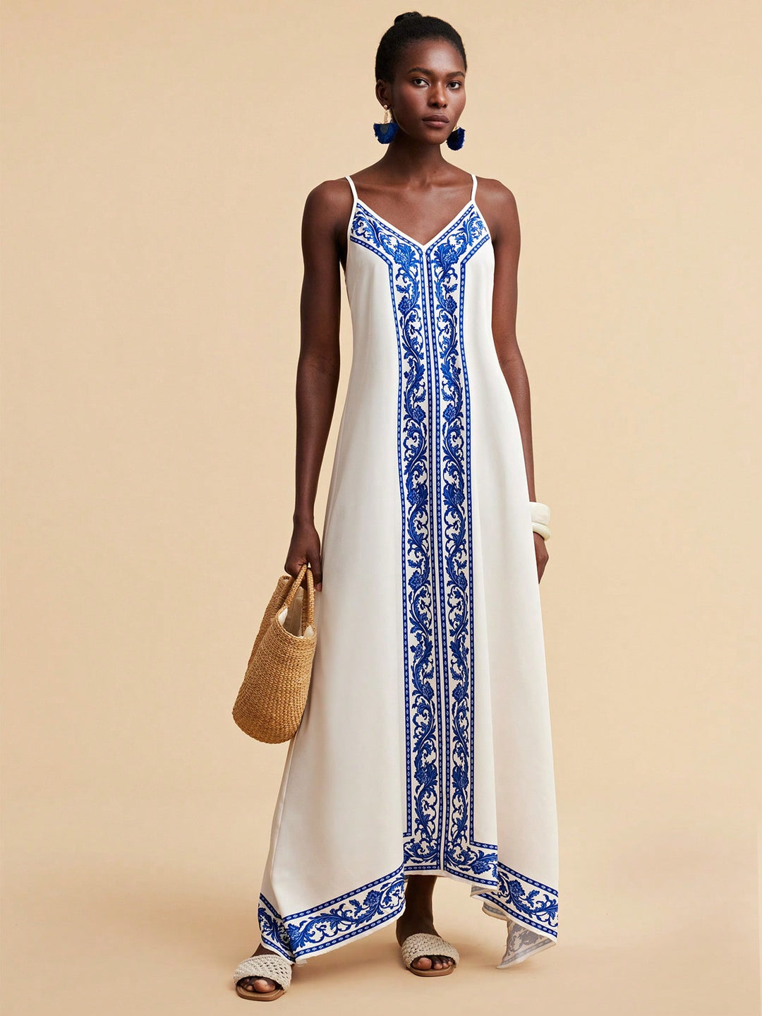 Rochie maxi SHEIN, portocaliu