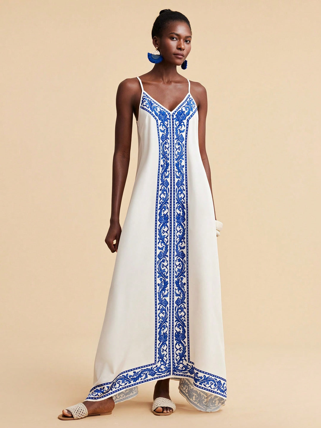 Rochie maxi SHEIN, portocaliu