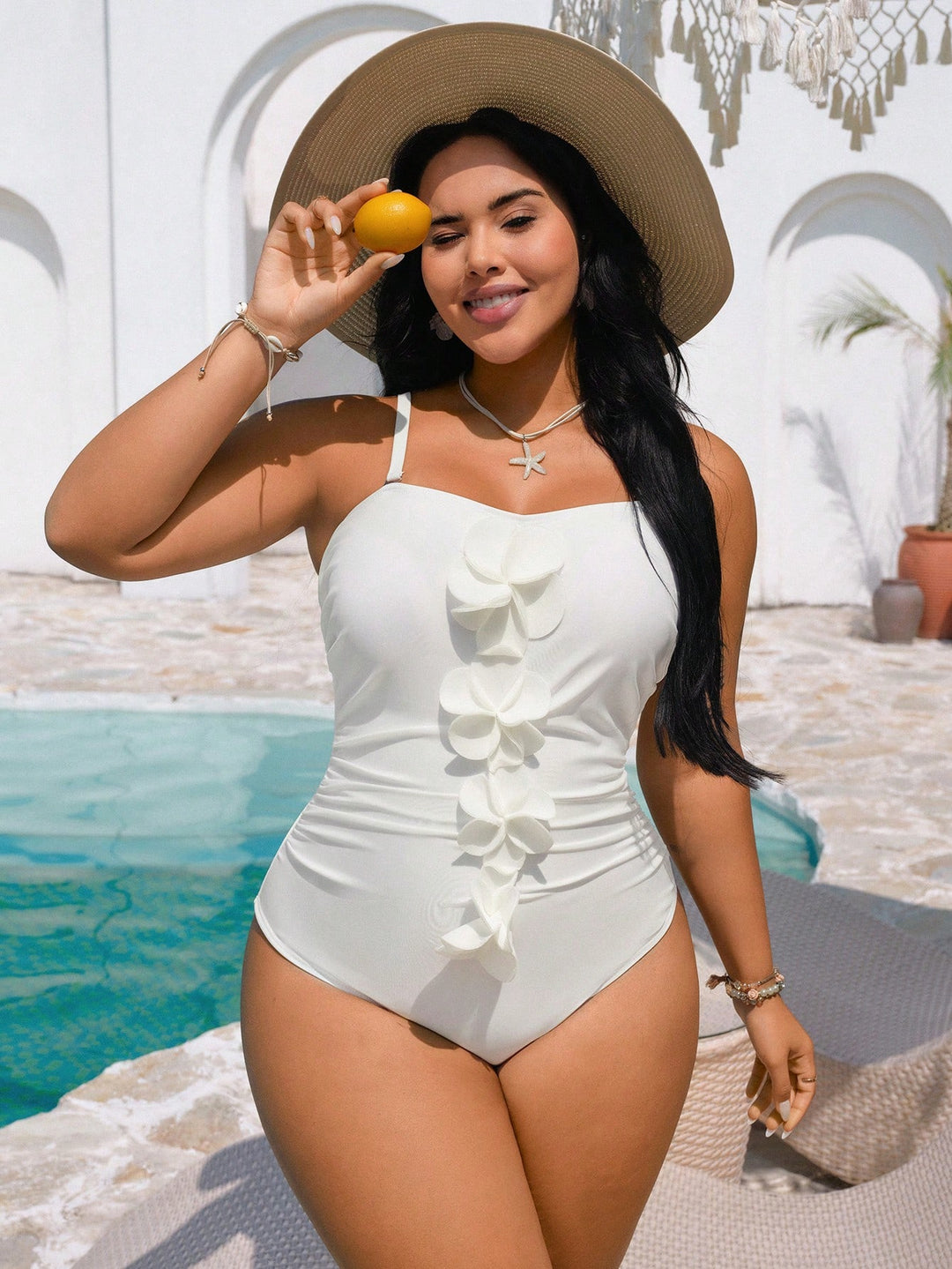 Costum de baie SHEIN, bej
