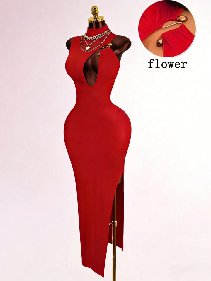 SHEIN maxi ruha, piros