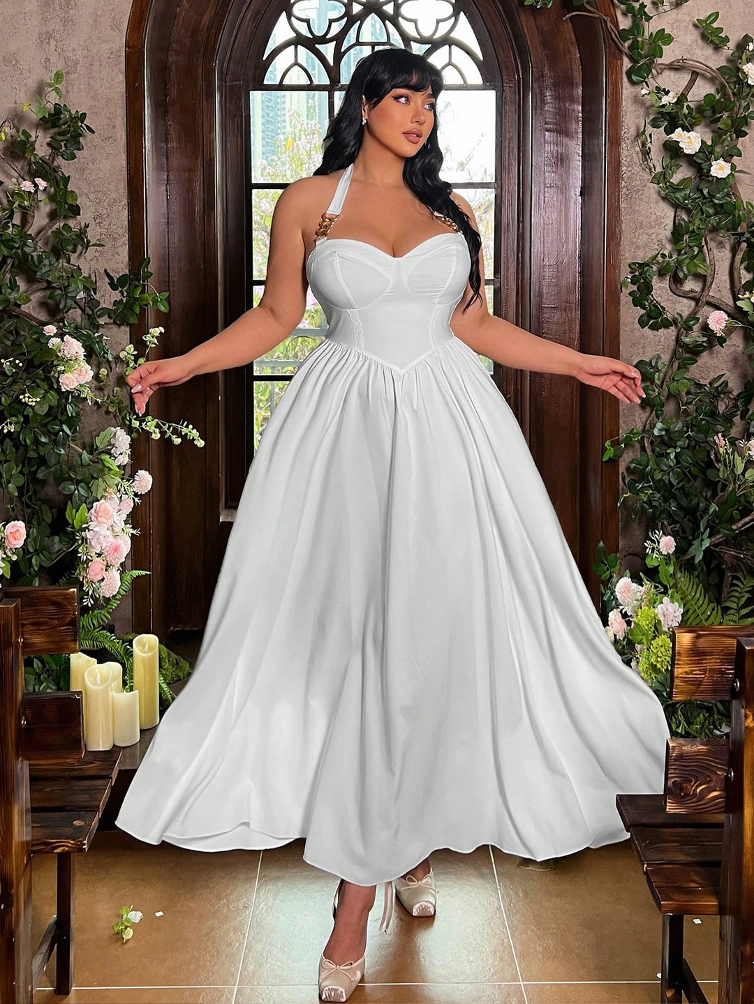 Rochie SHEIN, alb
