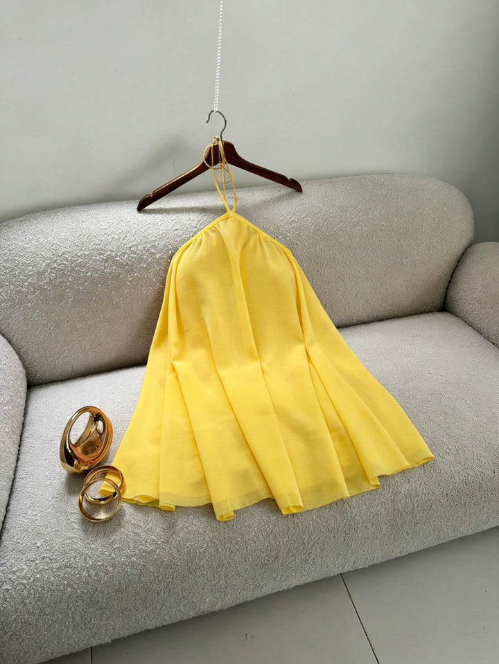 SHEIN mini ruha, sárga