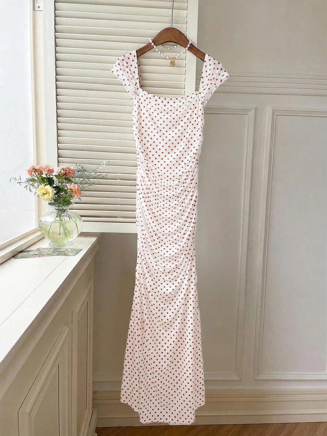 Rochie maxi SHEIN, alb