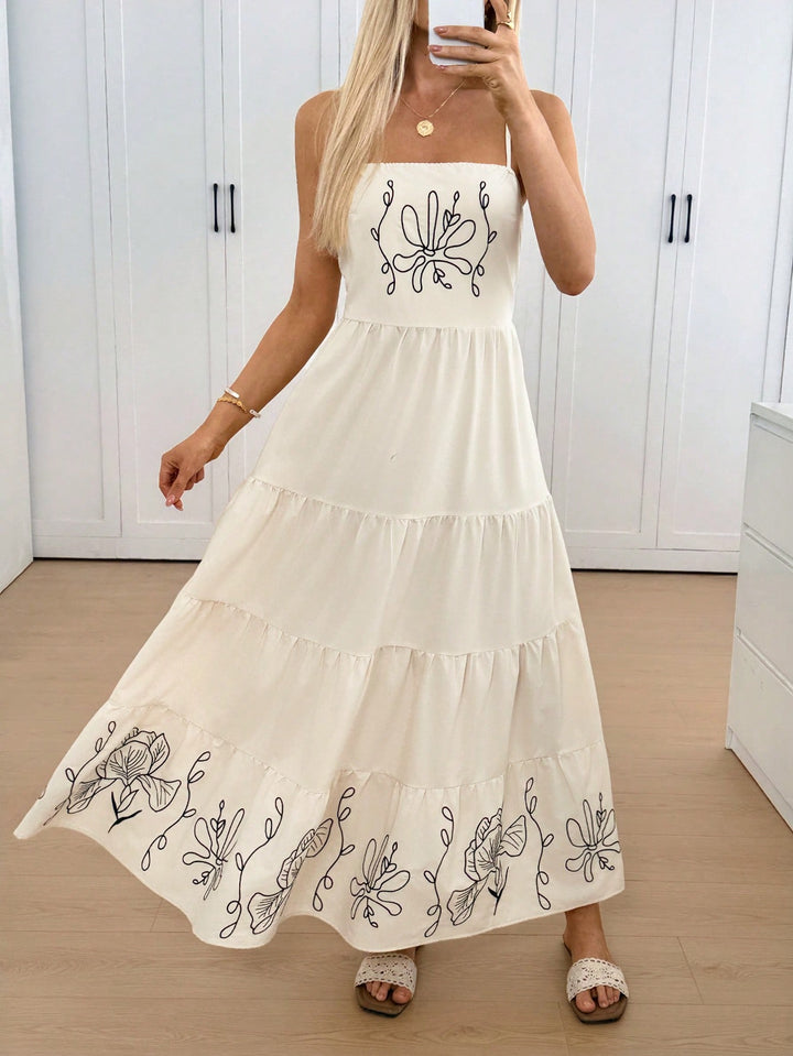 Rochie maxi SHEIN, portocaliu