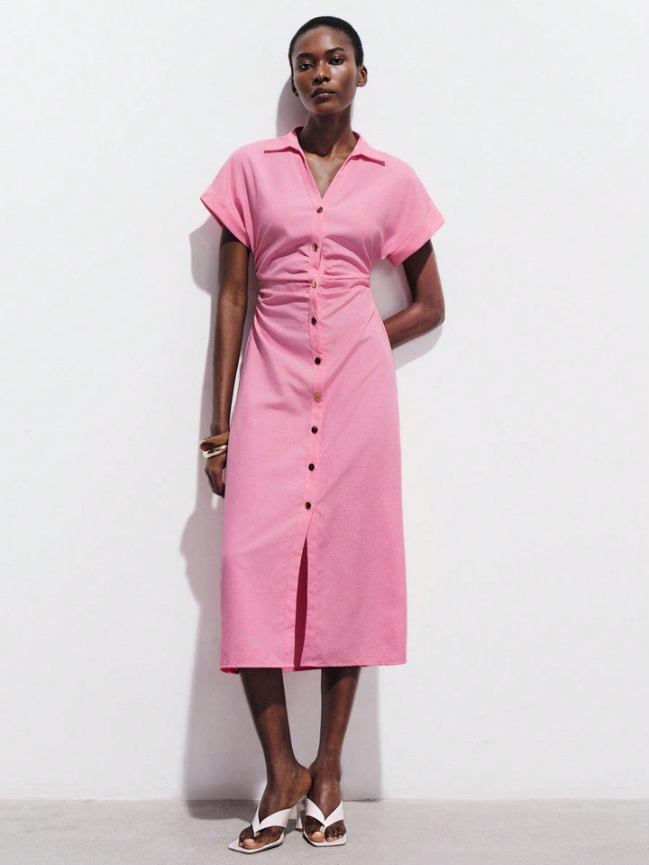 Rochie maxi SHEIN, roz