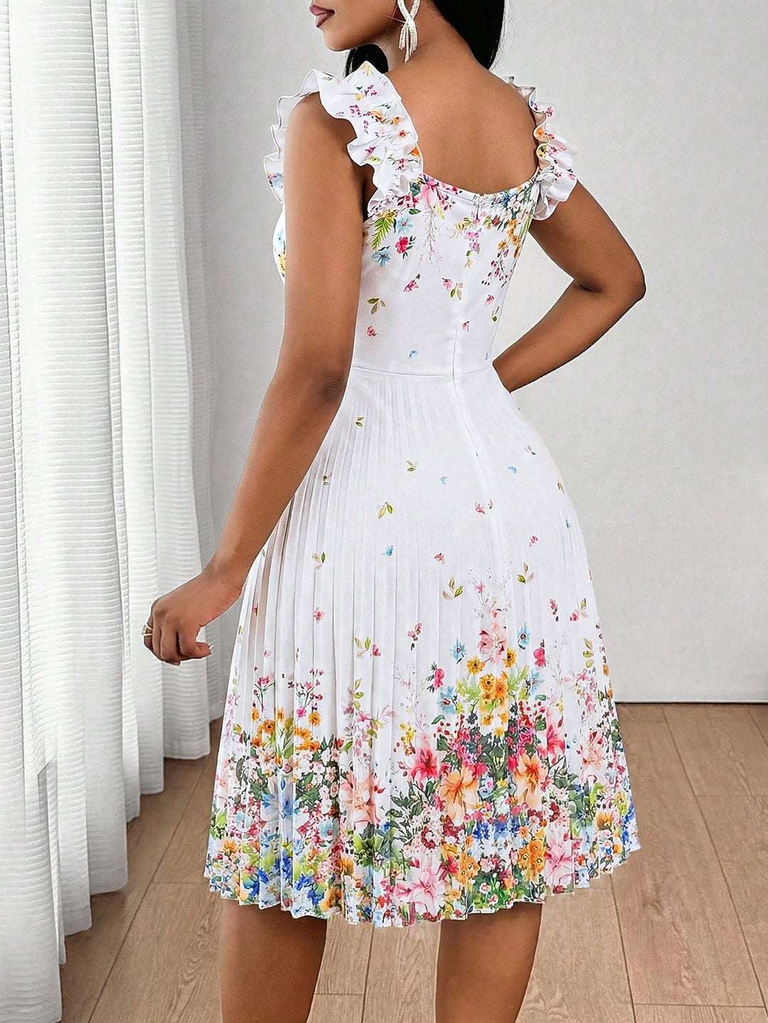 Rochie midi SHEIN, alb