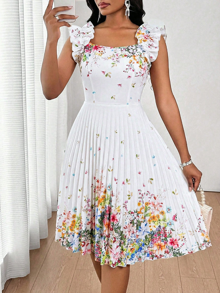 Rochie midi SHEIN, alb