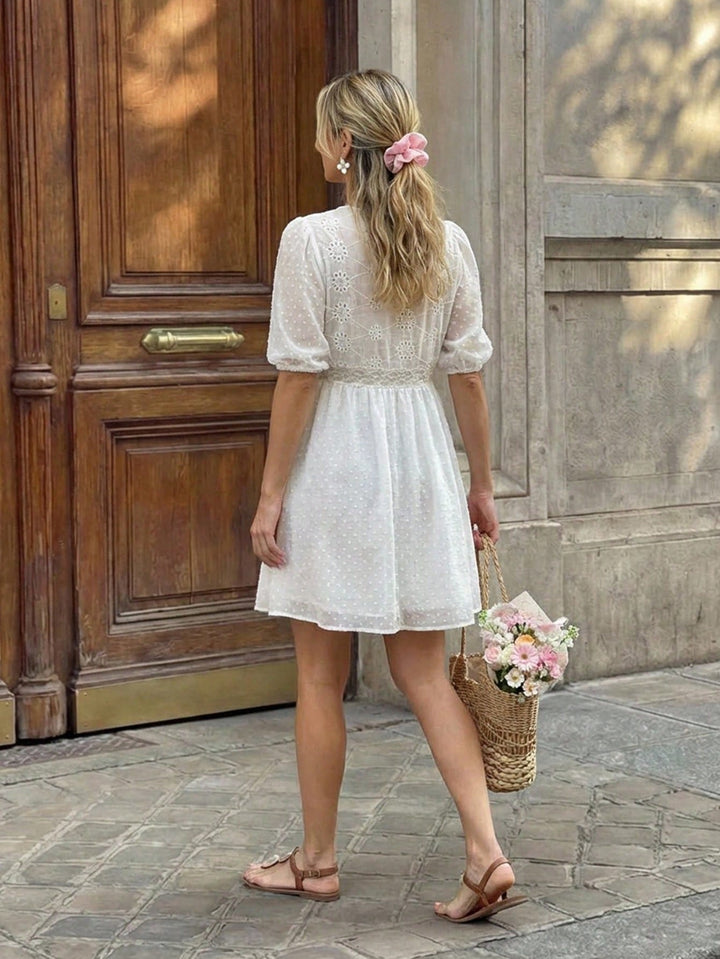 Rochie scurtă SHEIN, alb