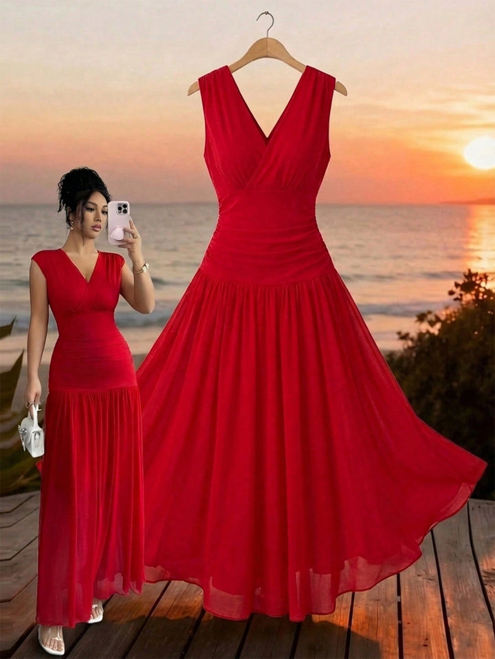 Rochie maxi SHEIN, roșu